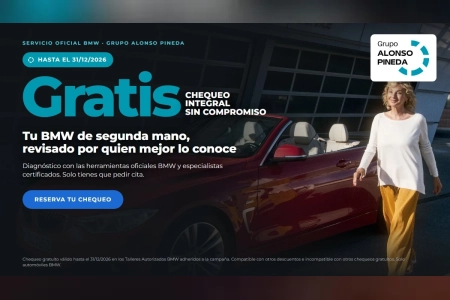 Chequeo gratuito para tu BMW de segunda mano