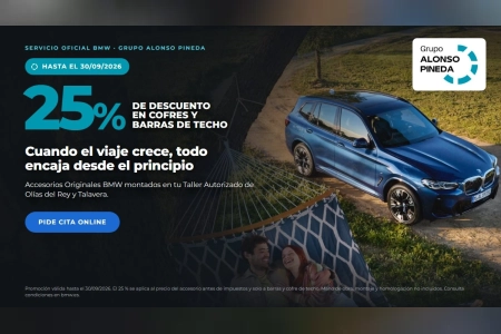 BMW - 25% de descuento en cofres y barras de techo