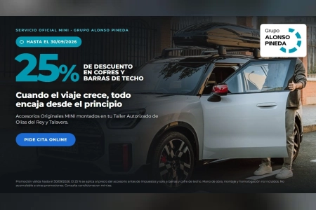 MINI - 25% de descuento en cofres y barras de techo